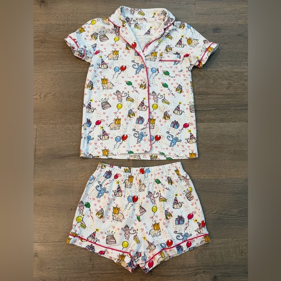Roller Rabbit Other - Roller Rabbit Birthday Bonanza Polo Pajamas Set XXS